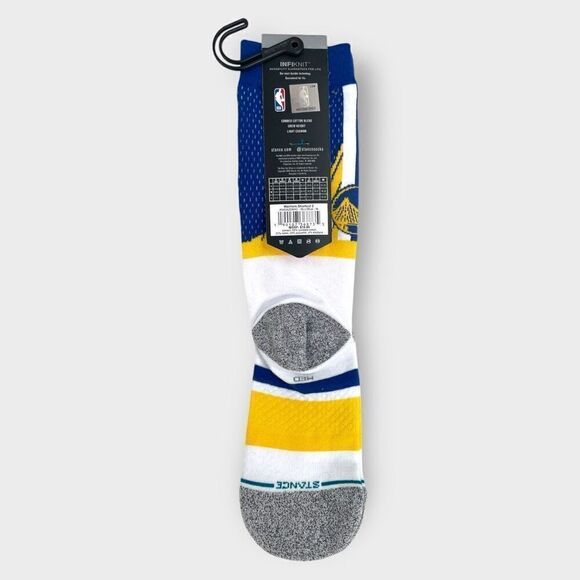 STANCE x NBA Warriors Shortcut 2 Crew Socks Mens size Medium (6-8.5) New - Picture 2 of 3